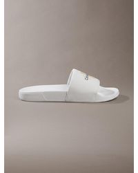 Calvin Klein - Canvas Contoured Logo Sliders - Lyst