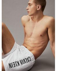 Calvin Klein - Bañador de largo medio con cordón - Intense Power - Lyst