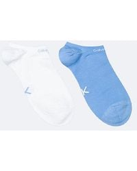 Calvin Klein - 2-Pack Vochtafvoerende Performance Enkelsokken - Lyst
