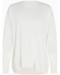 Calvin Klein Oversized Kasjmier Trui - Wit