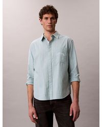 Calvin Klein - Stripe Relaxed Button-Down Shirt - Lyst