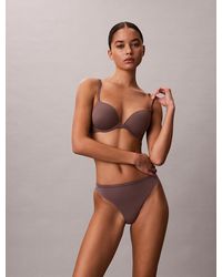 Calvin Klein - Push Up Plunge Bra - Lyst