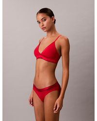 Calvin Klein - Lightly Lined Triangle Bralette - Lyst