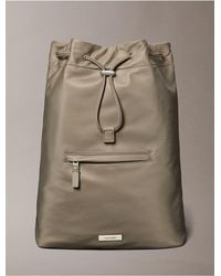 Calvin Klein - Matte Nylon Drawstring Backpack - Lyst