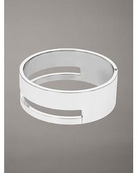 Calvin Klein - Minimalistic Stainless Steel Bangle - Lyst