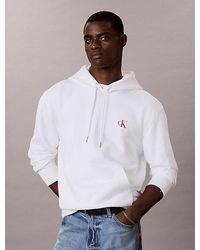 Calvin Klein - Jeans Terry Fleece Back Logo Graphic Hoodie - Lyst