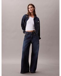 Calvin Klein - Ultra Wide Leg Jeans - Lyst