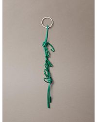 Calvin Klein - Leather Knotted Tassel Logo Bag Charm - Lyst
