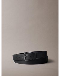 Calvin Klein - Full Grain Leather Belt - Lyst