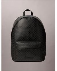 Calvin Klein - Coated Canvas Emblem Logo Backpack - Lyst