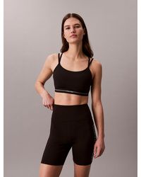 Calvin Klein - Quick-Dry Low-Impact Sports Bra - Lyst