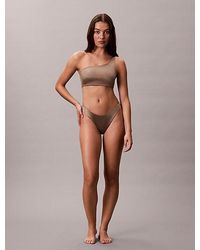 Calvin Klein - Dipped Bikini Bottoms Ck Shine - Lyst