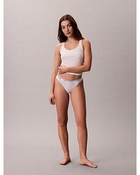 Calvin Klein - Thong Icon Logo - Lyst
