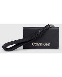Calvin Klein - Portefeuille zippé anti-RFID avec dragonne - Lyst