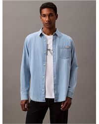 Calvin Klein - Calvin Klein Classic Denim Button-Down Shirt - Lyst