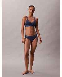 Calvin Klein - Lightly Lined Bralette Icon Cotton Modal - Lyst