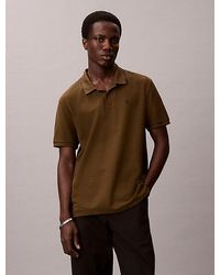Calvin Klein - Cotton Piqué Polo Shirt - Lyst