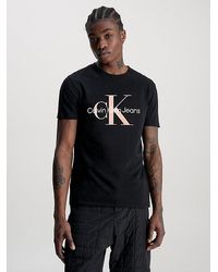 Calvin Klein - Camiseta slim de algodón orgánico con logo - Lyst