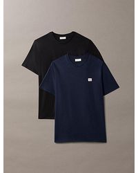 Calvin Klein - Jeans 2 Pack Cotton Badge T-Shirts - Lyst