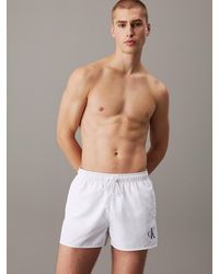 Calvin Klein - Short Drawstring Swim Shorts - Lyst