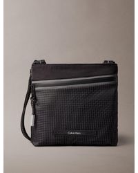Calvin Klein - Striped Utility Zip Flat Pack - Lyst