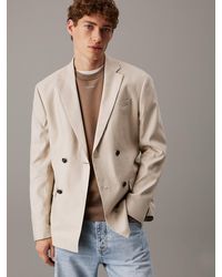 Calvin Klein - Double Breasted Blazer - Lyst