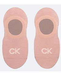 Calvin Klein - 2-Pack Zachte Footies Van Gekamd Katoen - Lyst