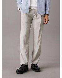 Calvin Klein - Relaxed Geplooide Broek - Lyst