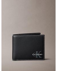 Calvin Klein - Monologo Bifold Wallet With Coin Pouch - Lyst