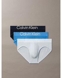 Calvin Klein - 3 Pack Hip Briefs Ultra Soft Cotton Lyocell - Lyst