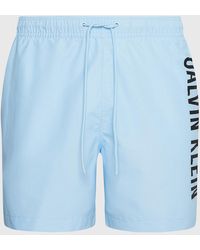 Calvin Klein - Medium Drawstring Swim Shorts - Intense Power - Lyst