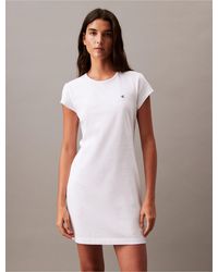 Calvin Klein - Archive Logo Baby T-shirt Dress - Lyst
