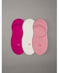 Calvin Klein - 3 Pack Soft Cotton Invisible Socks - Lyst
