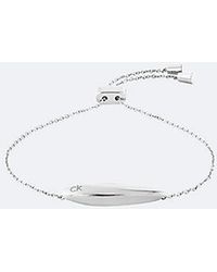 Calvin Klein - Jeans Adjustable Sculpted Bar Bracelet - Lyst