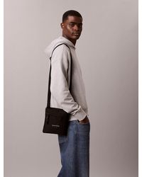 Calvin Klein - Nylon Monogram Logo Flatpack - Lyst