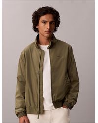 Calvin Klein - Nylon Grid Bomber Jacket - Lyst