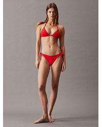 Calvin Klein - Triangel Bikinitop - Ck Monogram Rib - Lyst