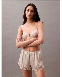 Calvin Klein - Satin Sheen Short - Lyst
