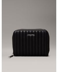 Calvin Klein - Portafogli Con Zip Integrale Trapuntato - Lyst