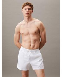 Calvin Klein - Medium Zwemshort Met Trekkoord - Lyst