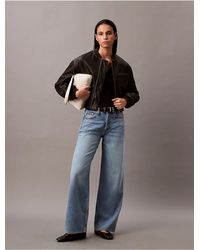 Calvin Klein - Wide Leg Jeans - Lyst