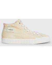 Calvin Klein - Washed Canvas High-top Trainers - Lyst
