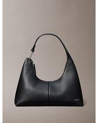 Calvin Klein - Slouchy Leather Shoulder Bag - Lyst