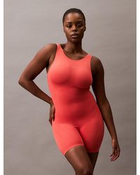 Calvin Klein - Icon Shapewear Mid-Thigh Bodysuit - Lyst