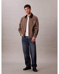 Calvin Klein - Blouson Relaxed En Sergé De Coton - Lyst