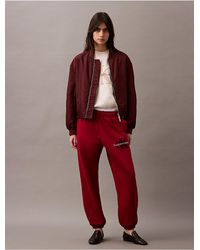 Calvin Klein - Calvin Klein Chenille Monogram Logo Fleece Joggers - Lyst