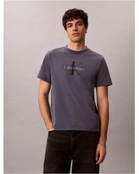 Calvin Klein - Jeans Washed Cotton Monogram T-Shirt - Lyst