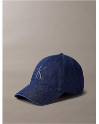 Calvin Klein - Denim Monogram Cap - Lyst