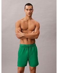Calvin Klein - Medium Drawstring Swim Shorts Ck Essentials - Lyst