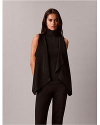 Calvin Klein - Drape Mock Neck Sweater - Lyst